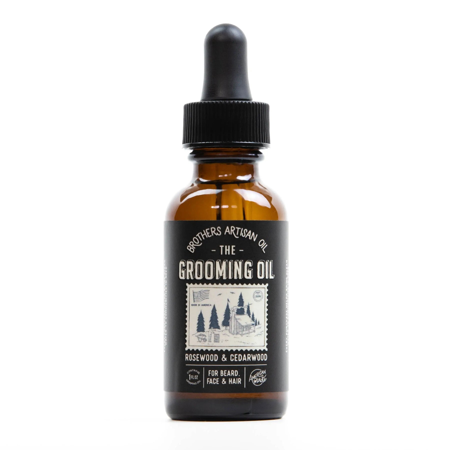The Grooming Oil: Rosewood & Cedarwood Brothers Artisan Oil