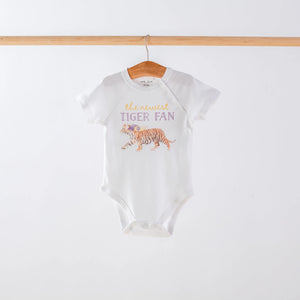 The Newest Tiger Fan Organic Cotton Baby Onesie Nola Tawk