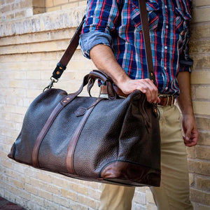 Theodore Leather Duffle Bag Mission Mercantile Leather Goods