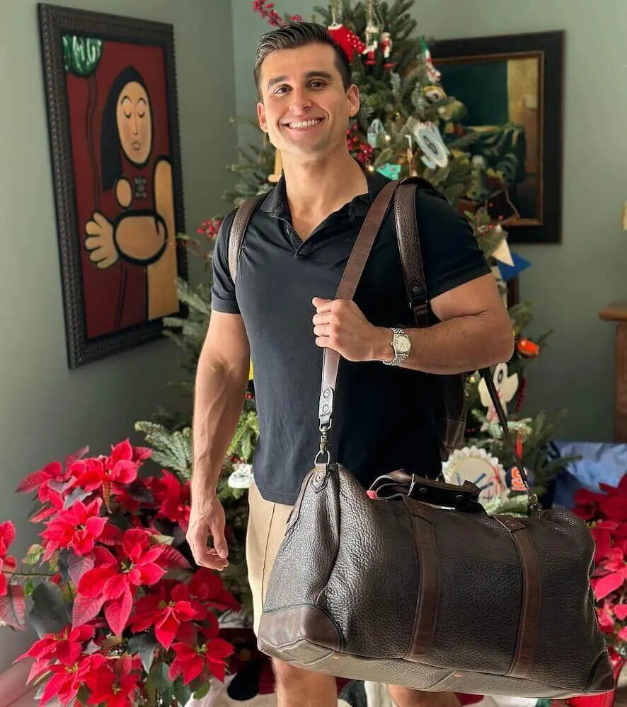 Theodore Leather Duffle Bag Mission Mercantile Leather Goods