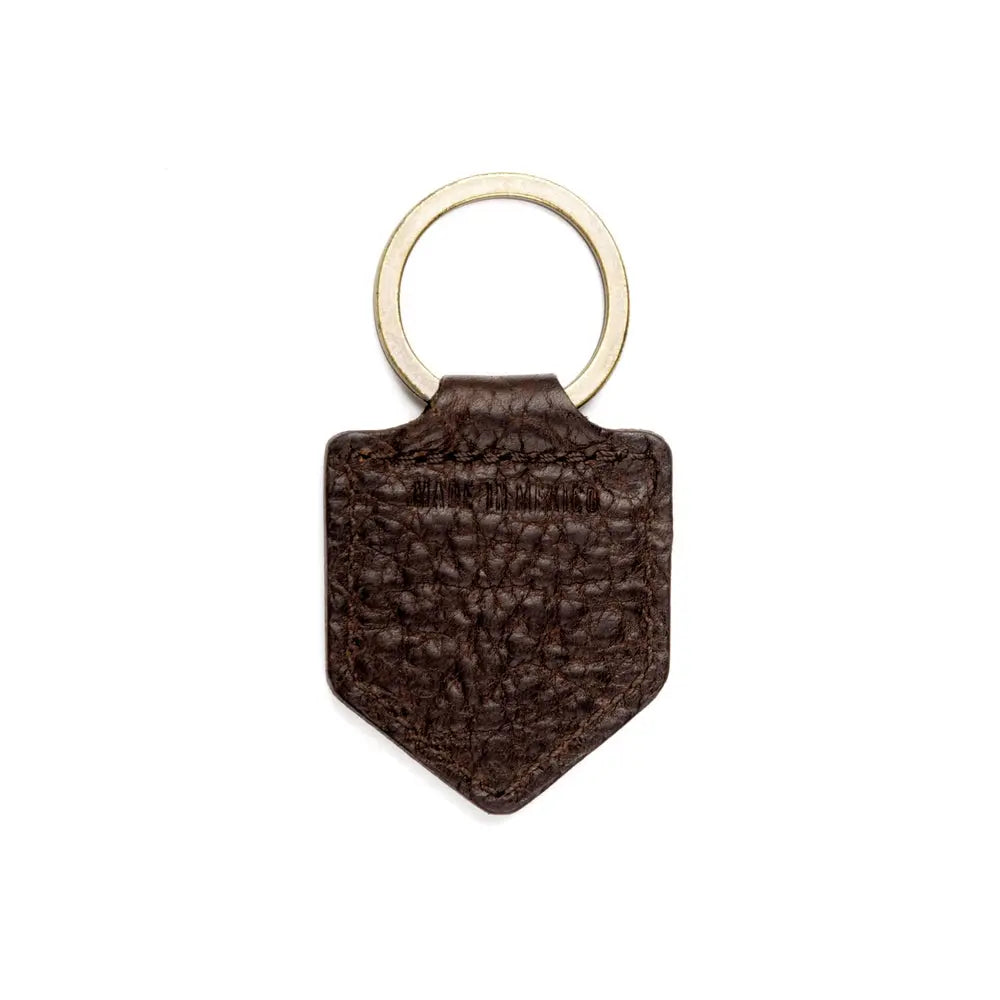Theodore Leather Keyring by Mission Mercantile Leather Goods, handmade jewelry detail photo 3