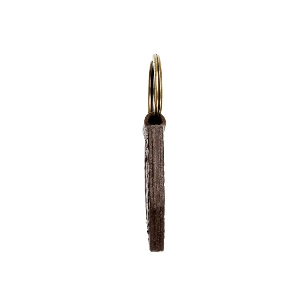 Theodore Leather Keyring by Mission Mercantile Leather Goods, handmade jewelry detail photo 5