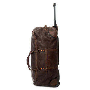 Theodore Leather Large Wheeled Duffle Bag Mission Mercantile Leather Goods