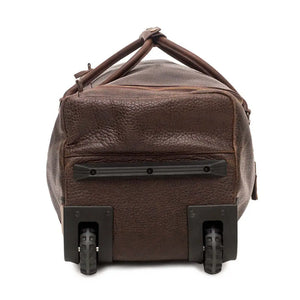Theodore Leather Large Wheeled Duffle Bag Mission Mercantile Leather Goods