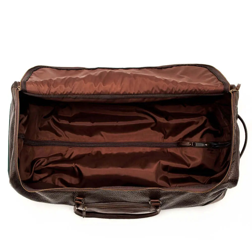 Theodore Leather Large Wheeled Duffle Bag Mission Mercantile Leather Goods