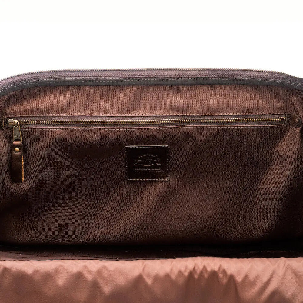 Theodore Leather Large Wheeled Duffle Bag Mission Mercantile Leather Goods