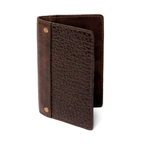 Theodore Leather Passport Wallet by Mission Mercantile Leather Goods, handmade leather goods detail photo 5
