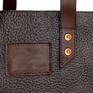 Theodore Leather Two Bottle Wine Tote Carrier Mission Mercantile Leather Goods