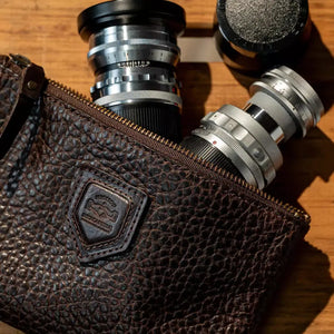 Theodore Leather Zippered Pouch Mission Mercantile Leather Goods