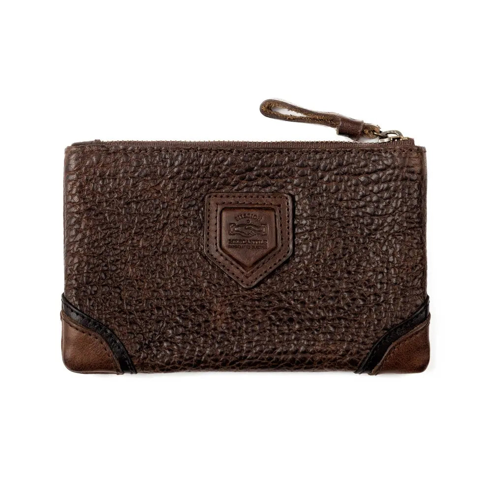 Theodore Leather Zippered Pouch Mission Mercantile Leather Goods