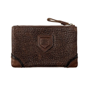Theodore Leather Zippered Pouch Mission Mercantile Leather Goods
