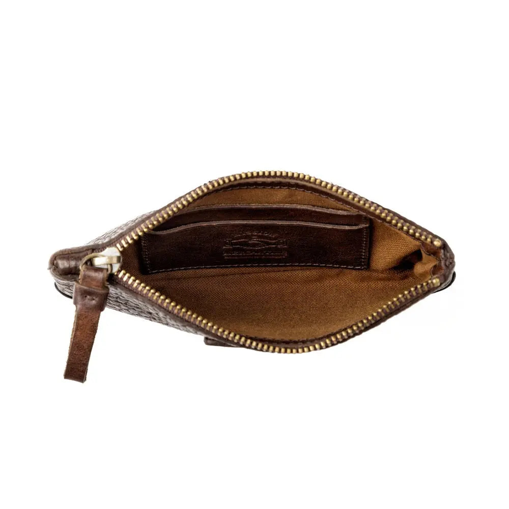 Theodore Leather Zippered Pouch Mission Mercantile Leather Goods