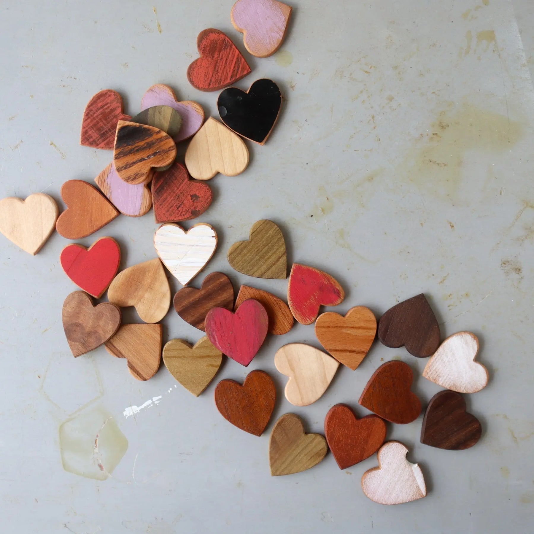 Thin Wooden Hearts Dennehey Design Co.