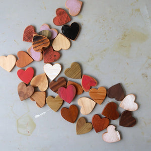 Thin Wooden Hearts Dennehey Design Co.
