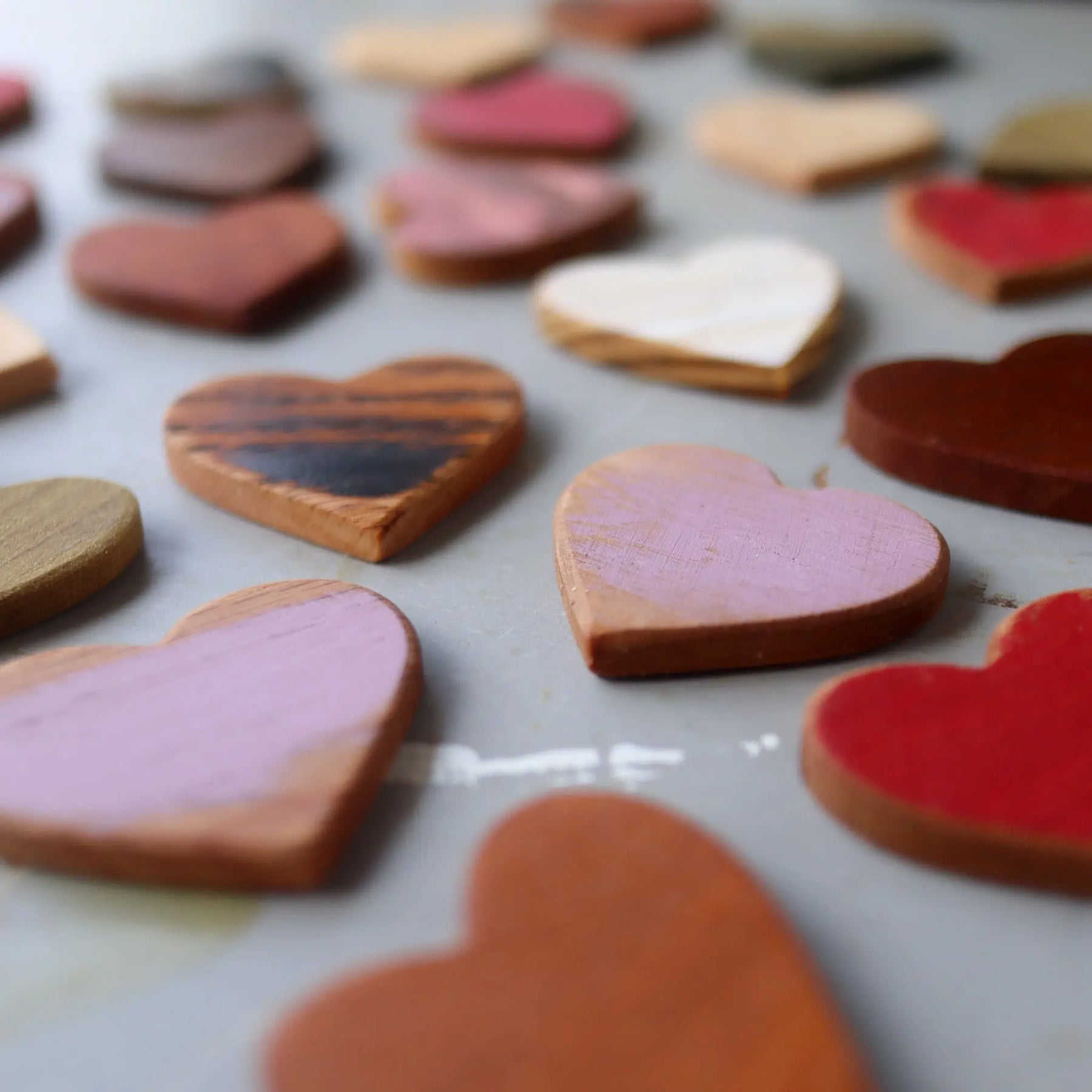 Thin Wooden Hearts Dennehey Design Co.