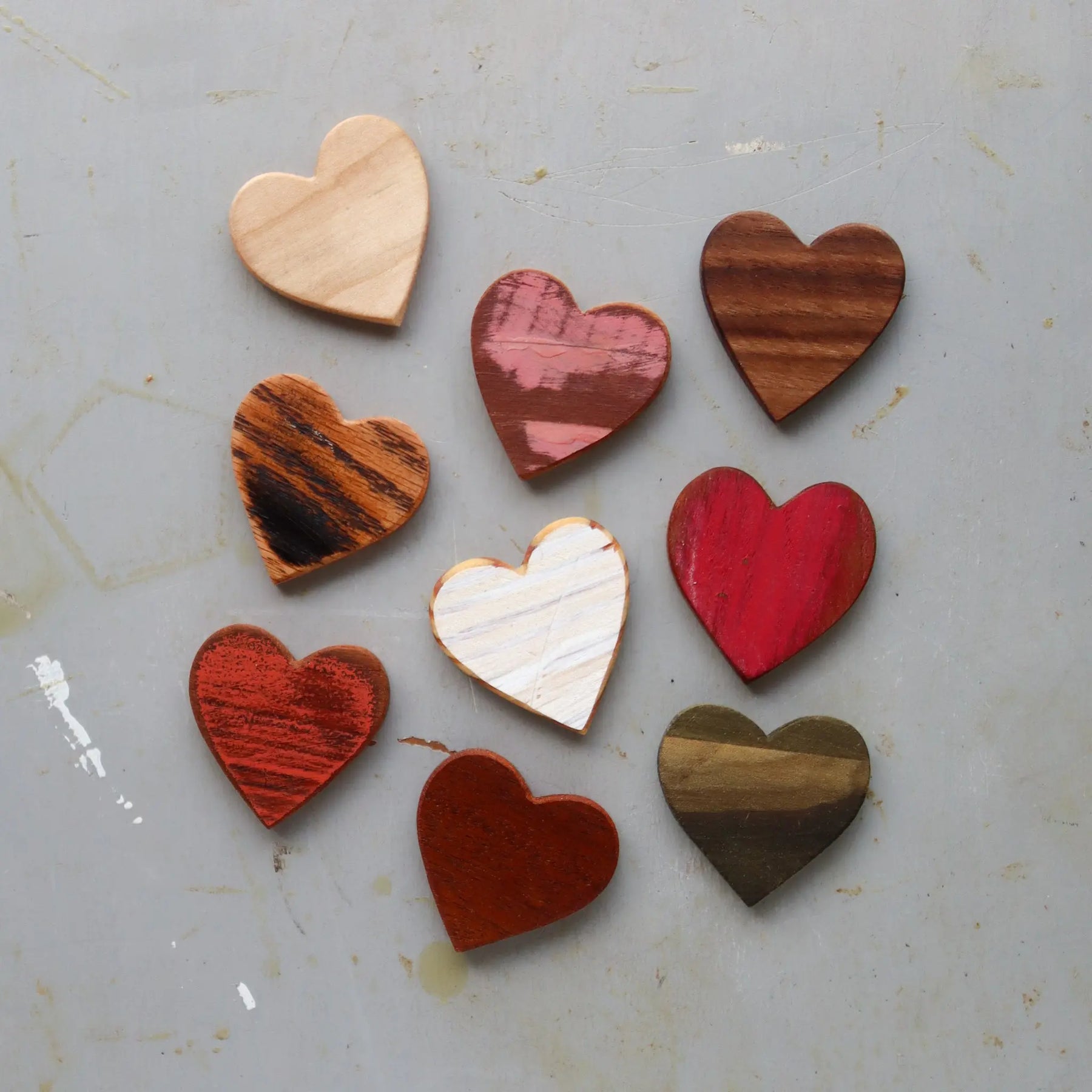 Thin Wooden Hearts Dennehey Design Co.