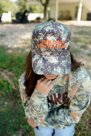 This is my Hunting Hat. - Camo Trucker Hat KenzKustomz