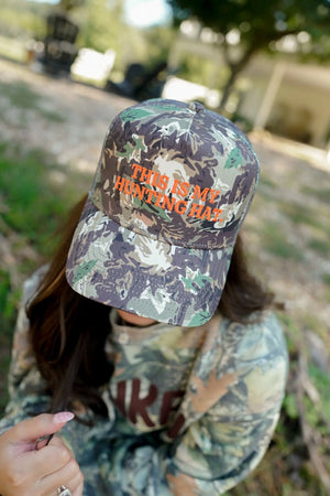 This is my Hunting Hat. - Camo Trucker Hat KenzKustomz