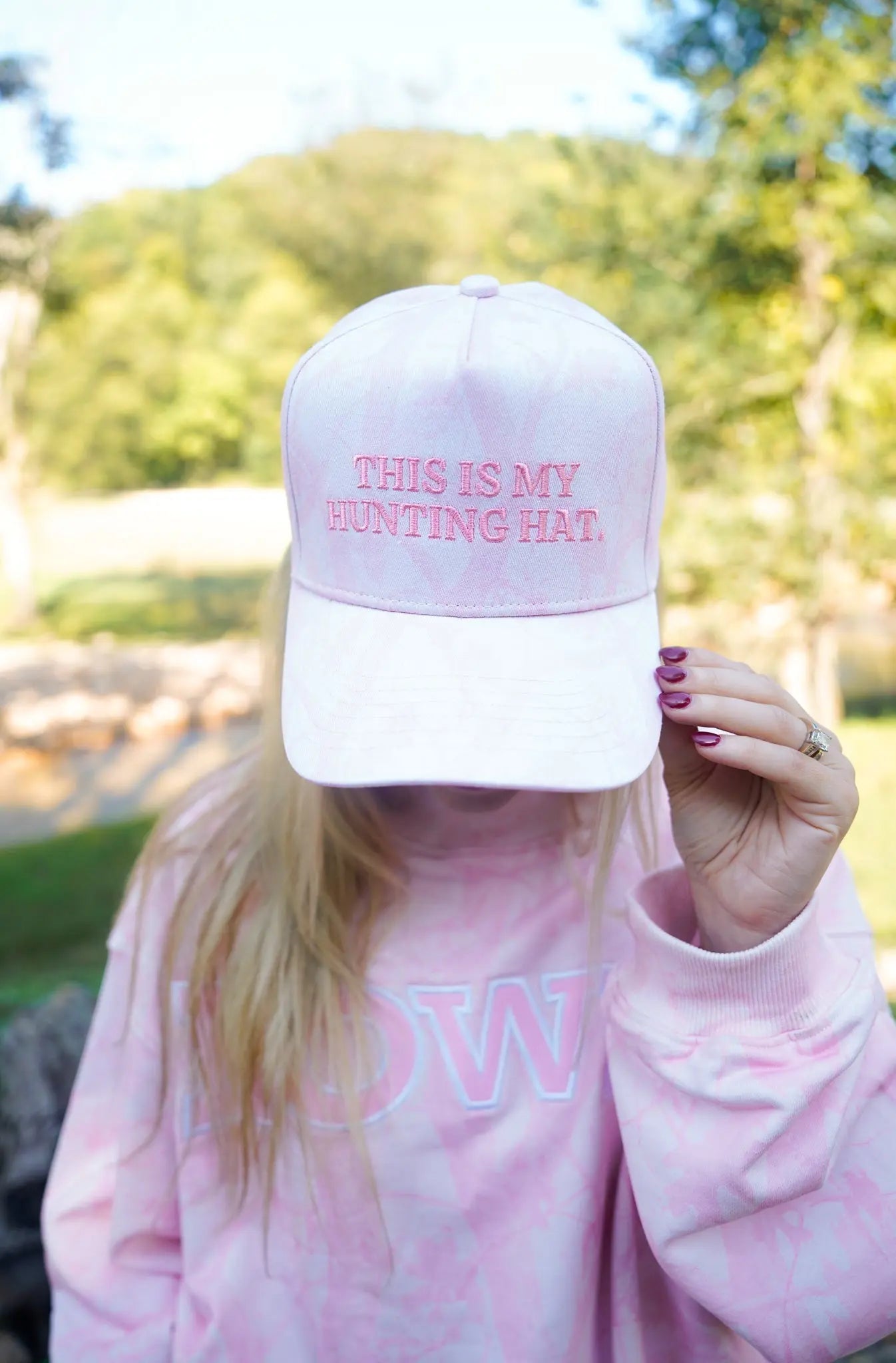 This is my Hunting Hat. - Camo Trucker Hat KenzKustomz