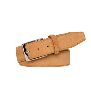 Roger Ximenez toast suede custom leather belt for men