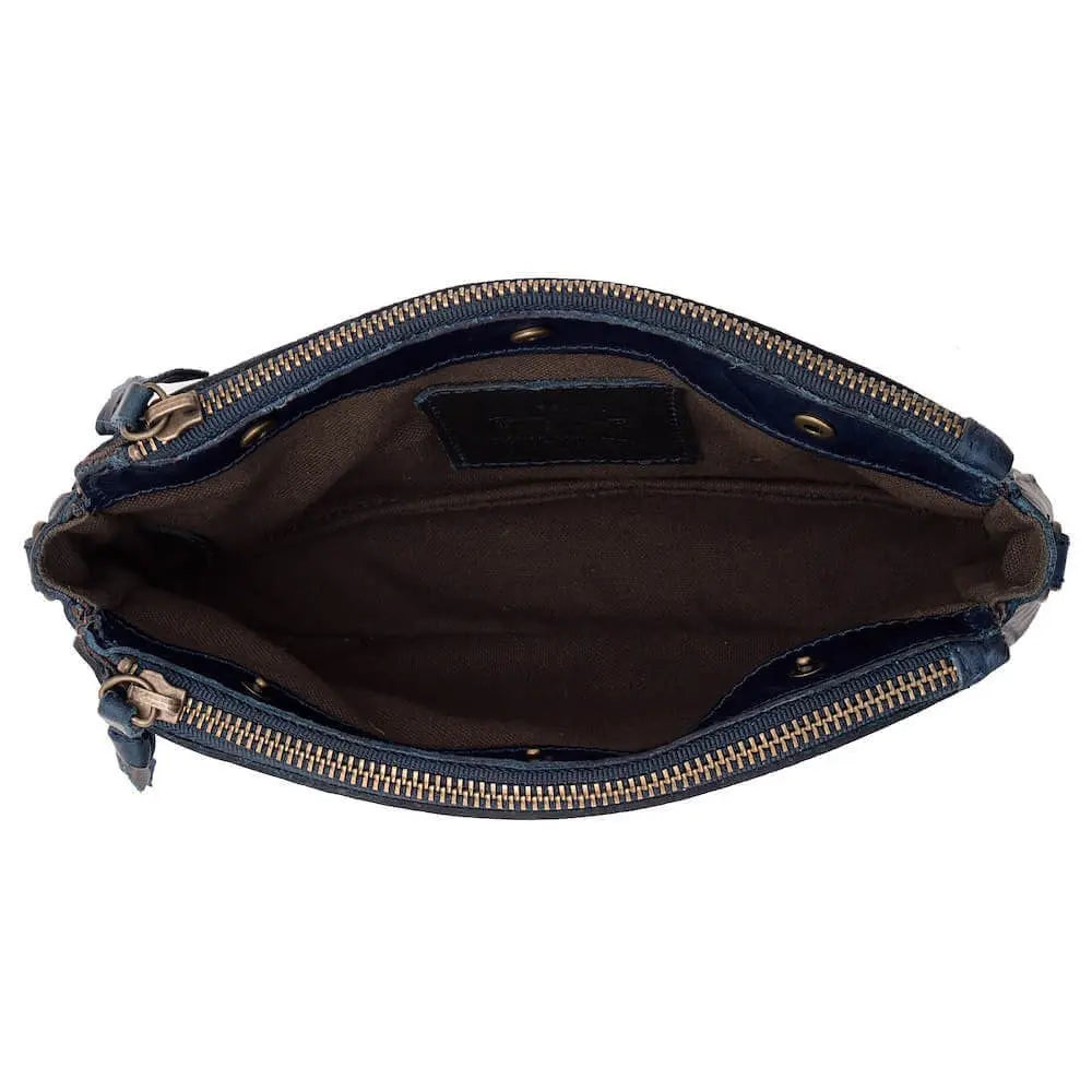 Tooled Leather Crossbody Bag Mission Mercantile Leather Goods