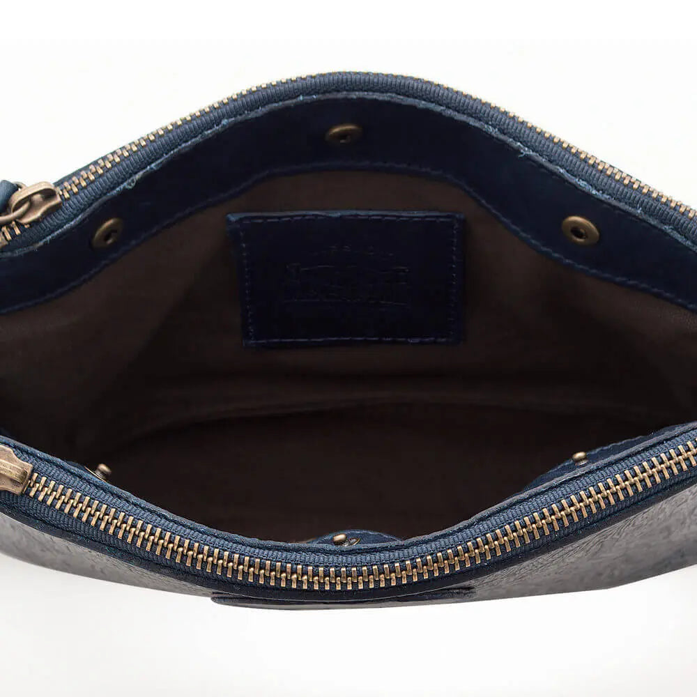 Tooled Leather Crossbody Bag Mission Mercantile Leather Goods