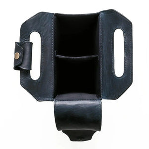 Tooled Leather Two Bottle Wine Carrier Mission Mercantile Leather Goods