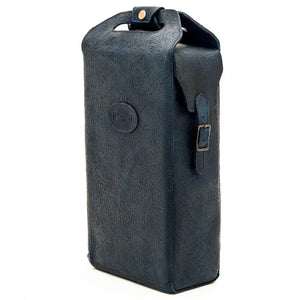 Tooled Leather Two Bottle Wine Carrier Mission Mercantile Leather Goods
