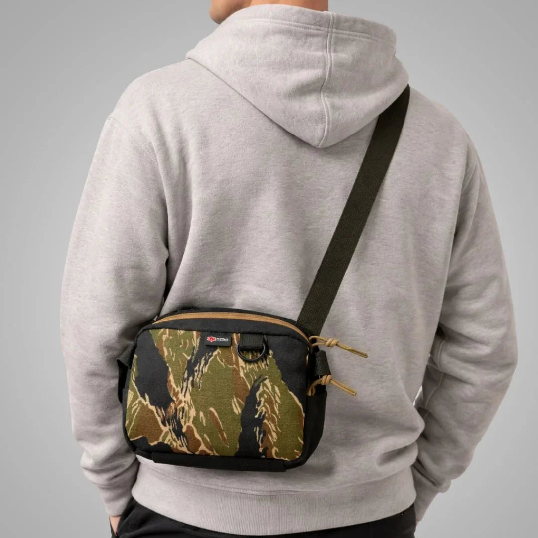 TrailHound Fanny Pack - Cordura Edition by Recycled Firefighter, handmade leather goods detail photo 4