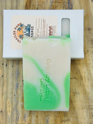 Trailer Park Tropic soap bar with tropical inspired scent