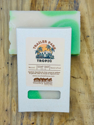 Trailer Park Tropic goat milk soap bar