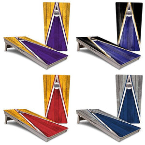 Team Color Triangle Cornhole Boards – Tournament Series