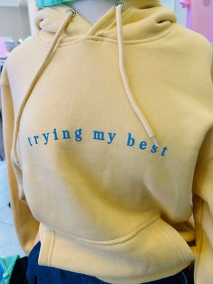 Trying My Best Hoodie Southern Bliss Company