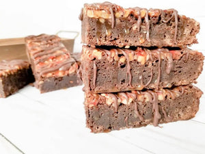 Turtle Brownies Let's Get Baked Artisan Desserts