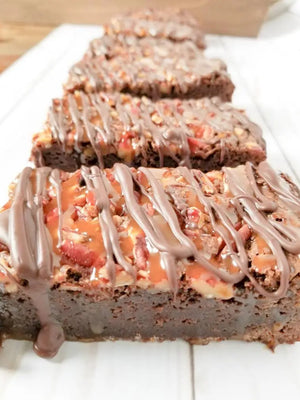 Turtle Brownies Let's Get Baked Artisan Desserts