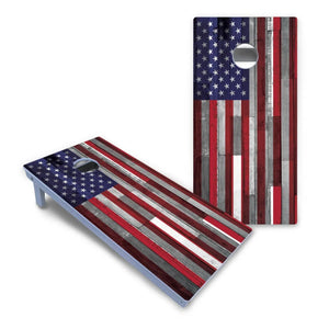 USA / Canada / Union Jack Plank Flag Cornhole Boards - All Weather Series Cornhole Solutions