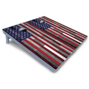 USA / Canada / Union Jack Plank Flag Cornhole Boards - All Weather Series Cornhole Solutions