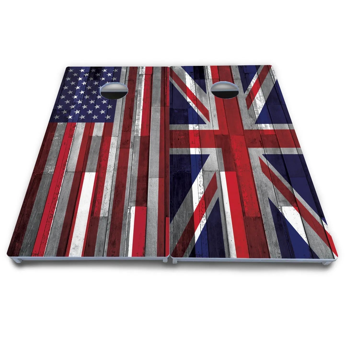 USA / Canada / Union Jack Plank Flag Cornhole Boards - All Weather Series Cornhole Solutions