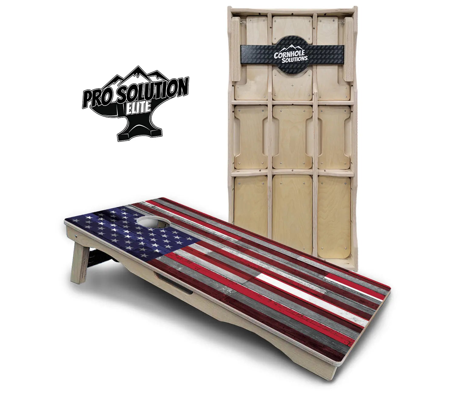 USA / Canada / Union Jack Plank Flag Cornhole Boards - Pro Solution Elite Series Cornhole Solutions