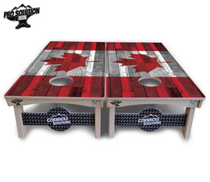 USA / Canada / Union Jack Plank Flag Cornhole Boards - Pro Solution Elite Series Cornhole Solutions