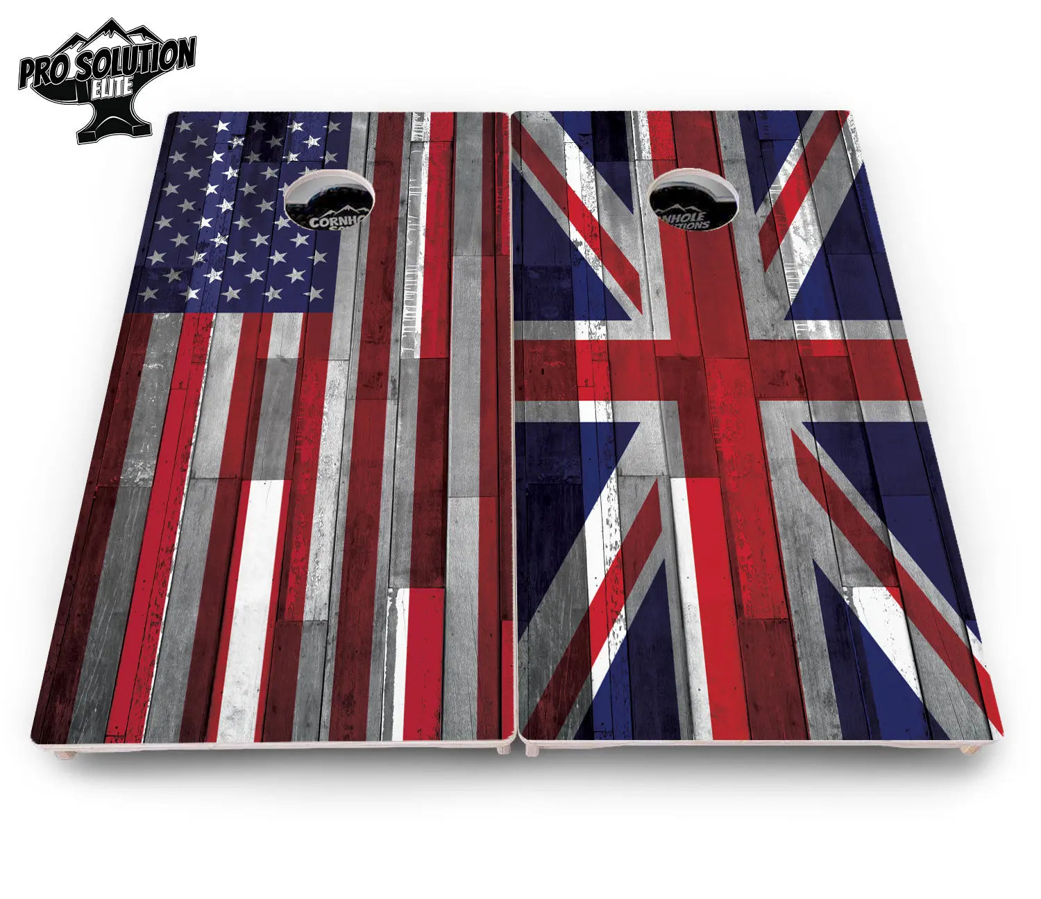 USA / Canada / Union Jack Plank Flag Cornhole Boards - Pro Solution Elite Series Cornhole Solutions