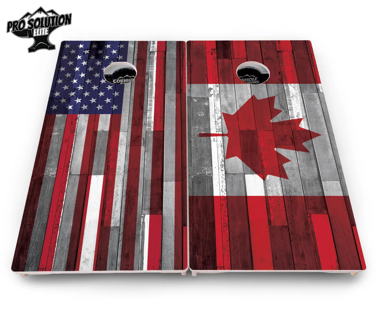 USA / Canada / Union Jack Plank Flag Cornhole Boards - Pro Solution Elite Series Cornhole Solutions