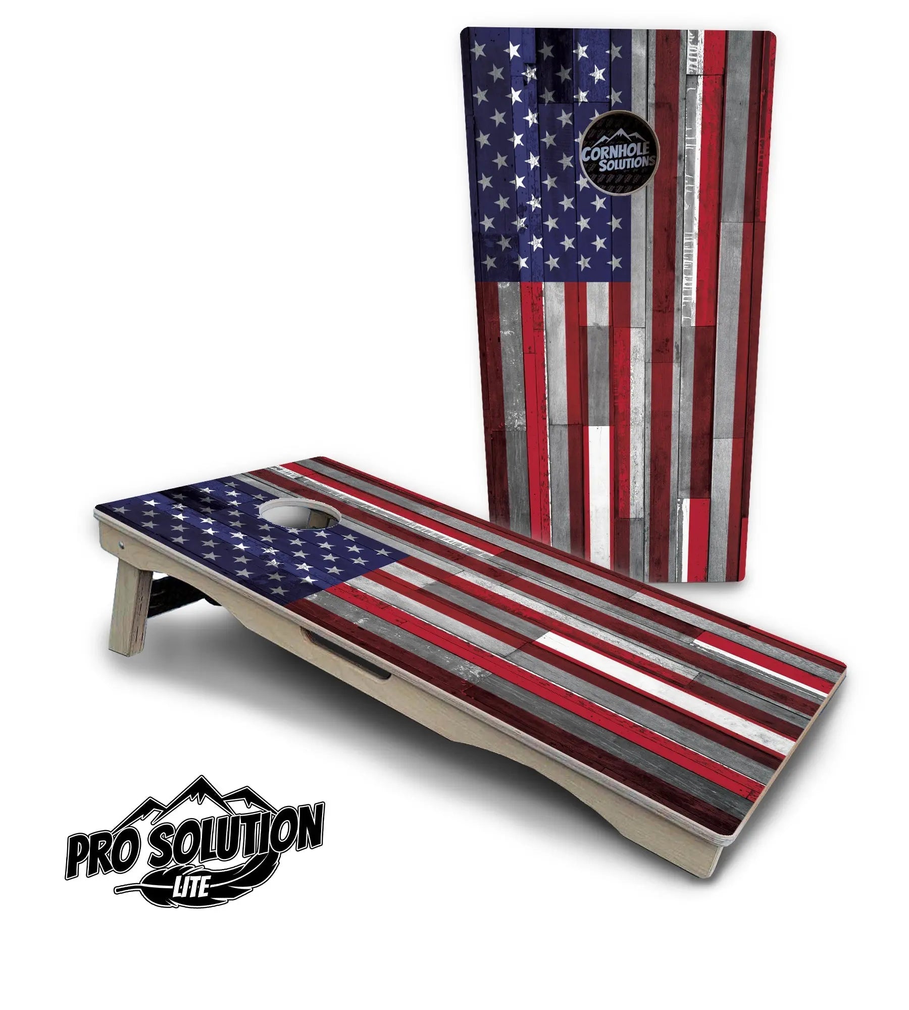 USA / Canada / Union Jack Plank Flag Cornhole Boards - Pro Solution Lite Series Cornhole Solutions