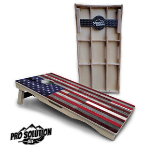 USA / Canada / Union Jack Plank Flag Cornhole Boards - Pro Solution Lite Series Cornhole Solutions