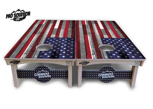 USA / Canada / Union Jack Plank Flag Cornhole Boards - Pro Solution Lite Series Cornhole Solutions