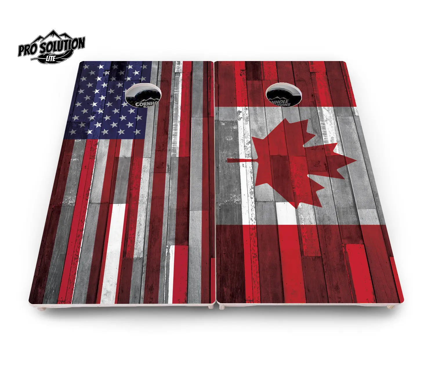 USA / Canada / Union Jack Plank Flag Cornhole Boards - Pro Solution Lite Series Cornhole Solutions