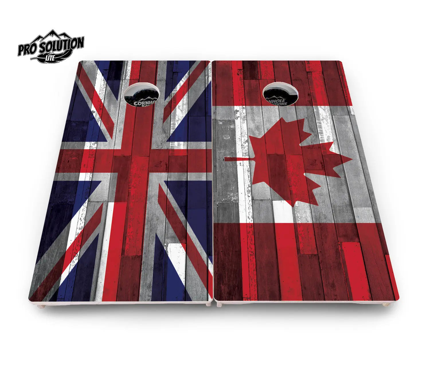 USA / Canada / Union Jack Plank Flag Cornhole Boards - Pro Solution Lite Series Cornhole Solutions