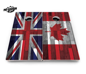 USA / Canada / Union Jack Plank Flag Cornhole Boards - Pro Solution Lite Series Cornhole Solutions