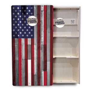 USA / Canada / Union Jack Plank Flags Cornhole Boards - Professional Tournament Series