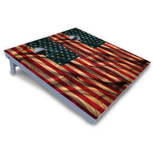 USA Wood Flag Color Cornhole Boards - All Weather Series Cornhole Solutions